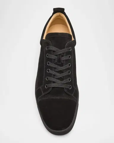 Christian Louboutin Men's Louis Junior Suede Low-Top Sneakers | Thumbnail 5