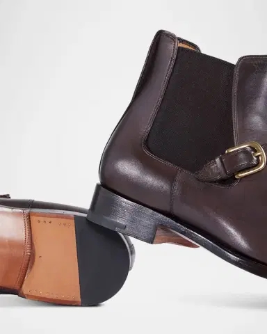Paul Stuart Men's Sawyer Leather Chelsea Boots | Thumbnail 5 Paul Stuart Men's Sawyer Leather Chelsea Boots | Thumbnail 5