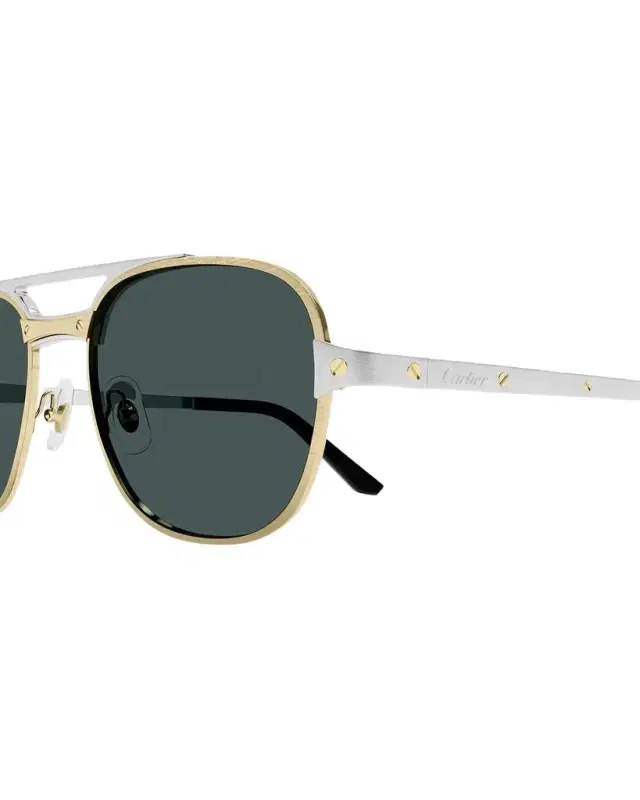 Cartier Men's CT0477SM Metal Aviator Sunglasses