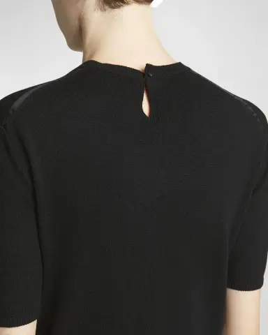 Saint Laurent Short-Sleeve Wool Sweater | Thumbnail 5