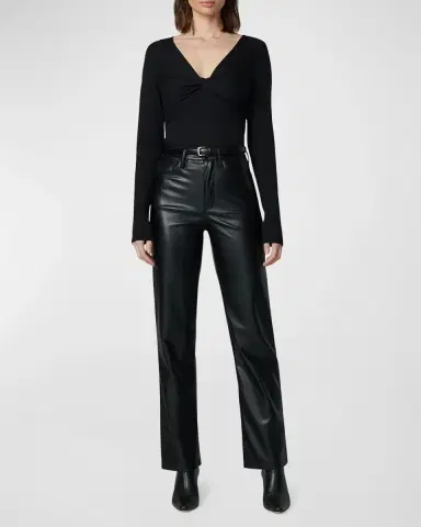 Joe's Jeans The Margot Vegan Leather Pants | Thumbnail 3
