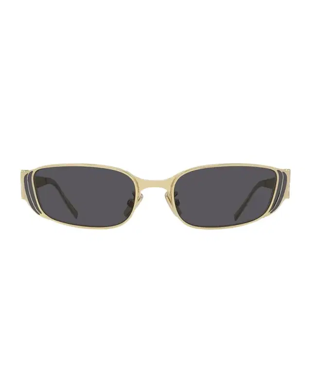 4G Liquid Metal and Nylon Rectangle Sunglasses