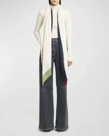 Etro Bohemian Jacquard Modal-Cashmere Scarf | Thumbnail 3 Etro Bohemian Jacquard Modal-Cashmere Scarf | Thumbnail 3