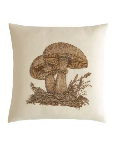 Jonathan Adler Botanist Mushrooms Beaded Pillow, 22" Square | Thumbnail 1 Jonathan Adler Botanist Mushrooms Beaded Pillow, 22" Square | Thumbnail 1
