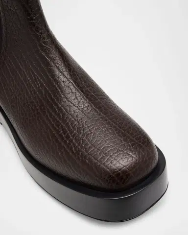 Bottega Veneta Men's Torino Grainy Leather Chelsea Boots | Thumbnail 5