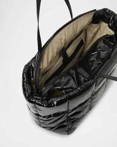 Vee Collective Porter Quilted Vinyl East-West Tote Bag | Thumbnail 2 Vee Collective Porter Quilted Vinyl East-West Tote Bag | Thumbnail 2