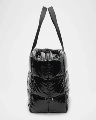 Vee Collective Porter Quilted Vinyl East-West Tote Bag | Thumbnail 4 Vee Collective Porter Quilted Vinyl East-West Tote Bag | Thumbnail 4