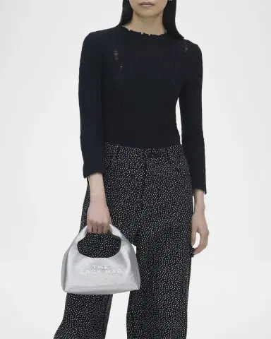 Marc Jacobs The Metallic Leather Mini Sack Bag | Thumbnail 2