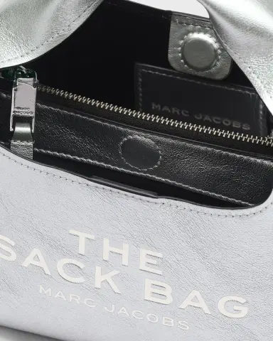 Marc Jacobs The Metallic Leather Mini Sack Bag | Thumbnail 3