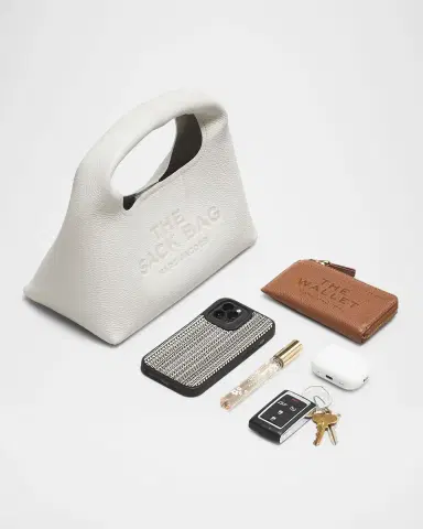 Marc Jacobs The Metallic Leather Mini Sack Bag | Thumbnail 6