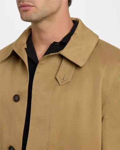 Saint Laurent Men's Mac Gabardine Coat | Thumbnail 5 Saint Laurent Men's Mac Gabardine Coat | Thumbnail 5