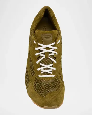 Bottega Veneta Orbit Suede Mesh Runner Sneakers | Thumbnail 4 Bottega Veneta Orbit Suede Mesh Runner Sneakers | Thumbnail 4