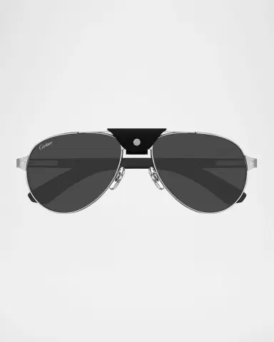 Cartier Men's CT0495SM Metal Aviator Sunglasses | Thumbnail 3 Cartier Men's CT0495SM Metal Aviator Sunglasses | Thumbnail 3
