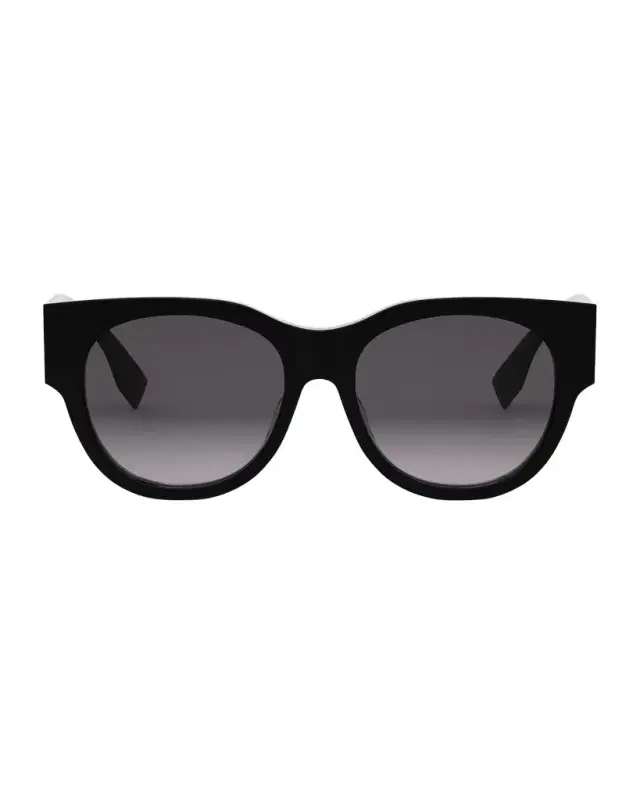 Baguette Logo Round Acetate & Nylon Sunglasses