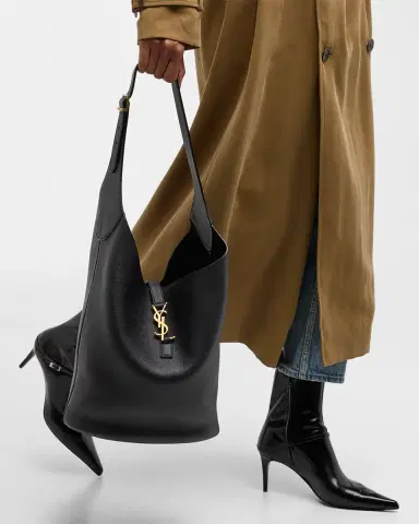 Saint Laurent Le 5 A 7 Hobo Bag in Lamb Leather | Thumbnail 2