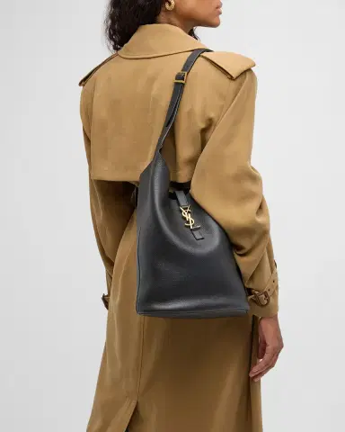 Saint Laurent Le 5 A 7 Hobo Bag in Lamb Leather | Thumbnail 4