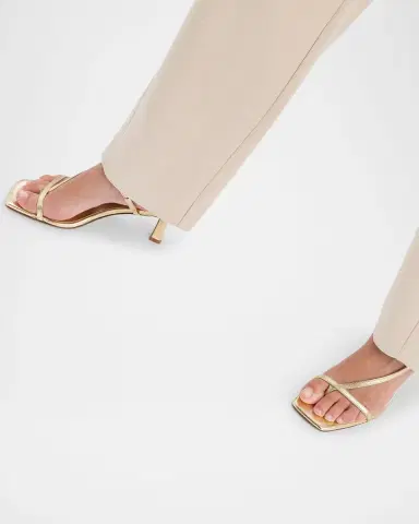 aeyde Elise Napa Leather Sandals | Thumbnail 2