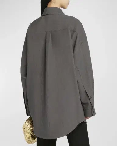 Bottega Veneta Wool-Blend Buttoned Shirt | Thumbnail 2