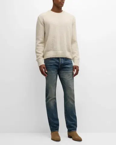 Tom Ford Men's Wool Crewneck Sweater | Thumbnail 2 Tom Ford Men's Wool Crewneck Sweater | Thumbnail 2