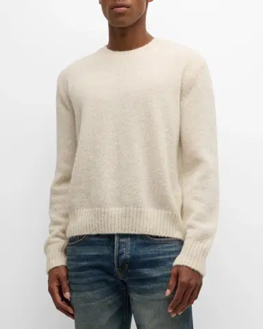Tom Ford Men's Wool Crewneck Sweater | Thumbnail 4 Tom Ford Men's Wool Crewneck Sweater | Thumbnail 4