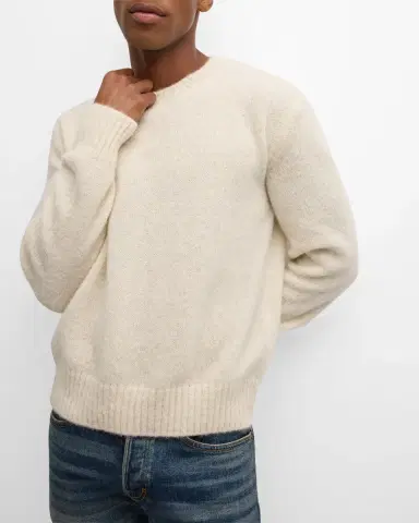 Tom Ford Men's Wool Crewneck Sweater | Thumbnail 6 Tom Ford Men's Wool Crewneck Sweater | Thumbnail 6