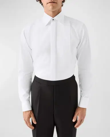 Eton Men's Stripe Bib-Front Contemporary Fit Dress Shirt | Thumbnail 4 Eton Men's Stripe Bib-Front Contemporary Fit Dress Shirt | Thumbnail 4
