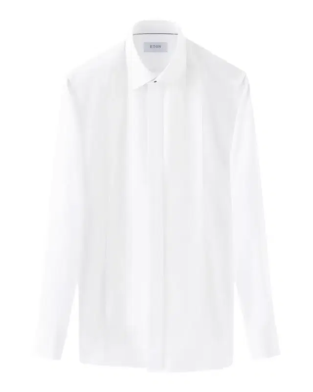 Men 's Stripe Bib-Front Contemporary Fit Dress Shirt