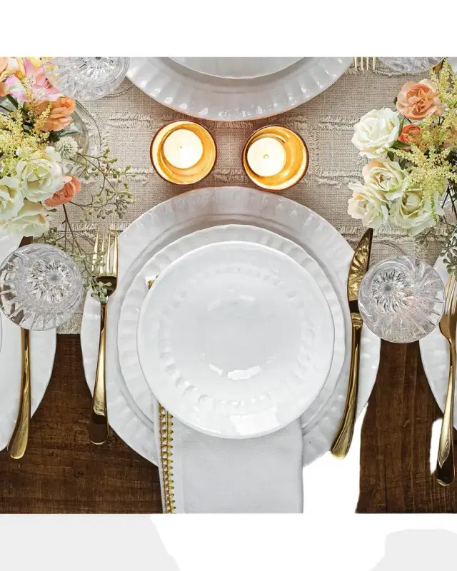 Vietri Pietra Serena Salad Plate