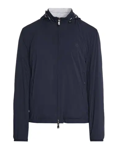 Corneliani Men's Technical Fabric Reversible Hooded Jacket | Thumbnail 1