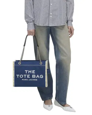 Marc Jacobs The Denim Chain Medium Tote Bag | Thumbnail 1 Marc Jacobs The Denim Chain Medium Tote Bag | Thumbnail 1