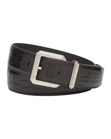Stefano Ricci Men's Crocodile Leather Belt | Thumbnail 1