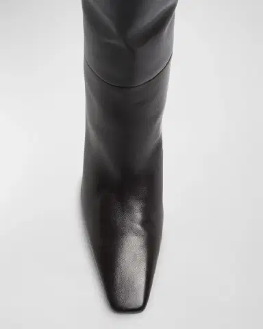 Saint Laurent Jill Calfskin Knee Boots | Thumbnail 5