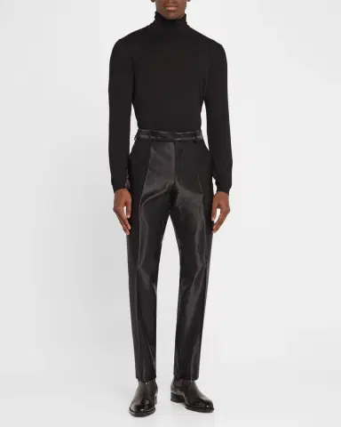 Tom Ford Men's Shelton Shiny Corduroy Trousers | Thumbnail 2 Tom Ford Men's Shelton Shiny Corduroy Trousers | Thumbnail 2