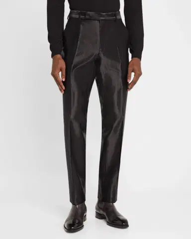 Tom Ford Men's Shelton Shiny Corduroy Trousers | Thumbnail 4 Tom Ford Men's Shelton Shiny Corduroy Trousers | Thumbnail 4