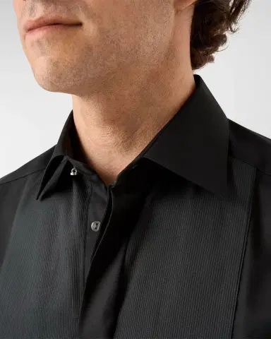 Eton Men's Fine Stripe Bib-Front Contemporary Fit Evening Shirt | Thumbnail 3