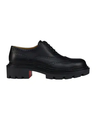 Christian Louboutin Men's College Wingtip Brogue Leather Derby Shoes | Thumbnail 1 Christian Louboutin Men's College Wingtip Brogue Leather Derby Shoes | Thumbnail 1