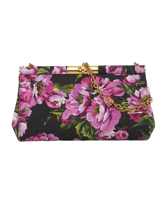 Marlene Medium Flower-Print Clutch Bag