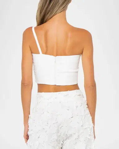 JBQ Oyster Twist-Front Crop Top | Thumbnail 2