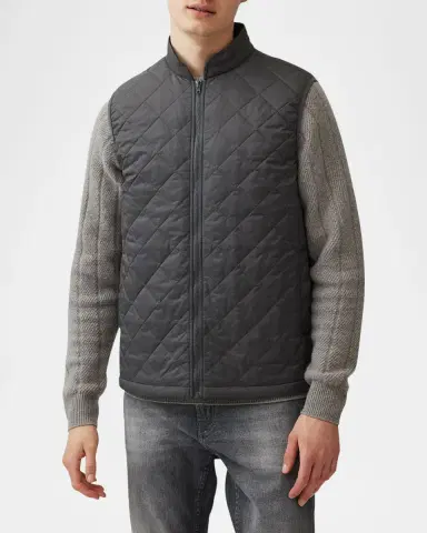 Rodd & Gunn Men's Mackford 2in1 Twill Quilted Vest Jacket | Thumbnail 4