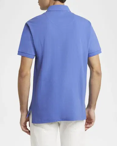 Etro Men 's Tipped Pique Polo Shirt | Thumbnail 2