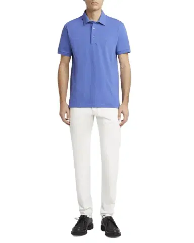 Etro Men 's Tipped Pique Polo Shirt | Thumbnail 1