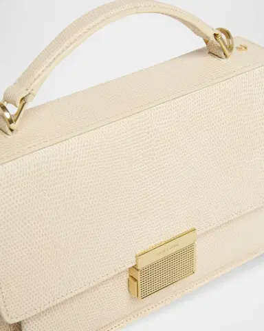 Golden Goose Venezia Lizard-Embossed Leather Crossbody Bag | Thumbnail 6