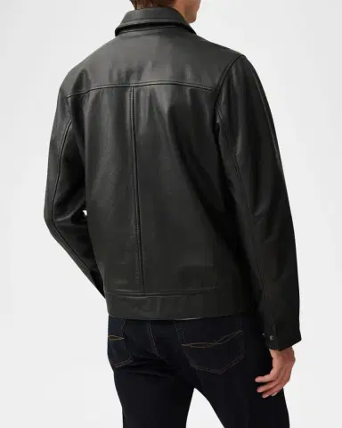 Rodd & Gunn Men's Haymarket Leather Jacket | Thumbnail 2
