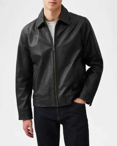 Rodd & Gunn Men's Haymarket Leather Jacket | Thumbnail 3