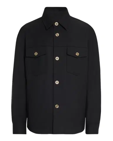Versace Men's Medusa Wool Overshirt | Thumbnail 1 Versace Men's Medusa Wool Overshirt | Thumbnail 1