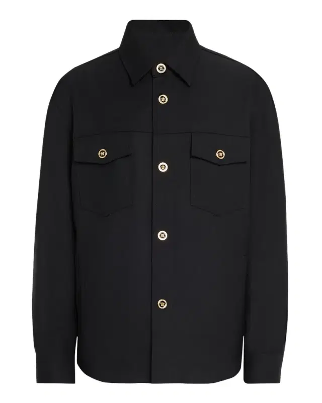 Versace Men 's Medusa Wool Overshirt