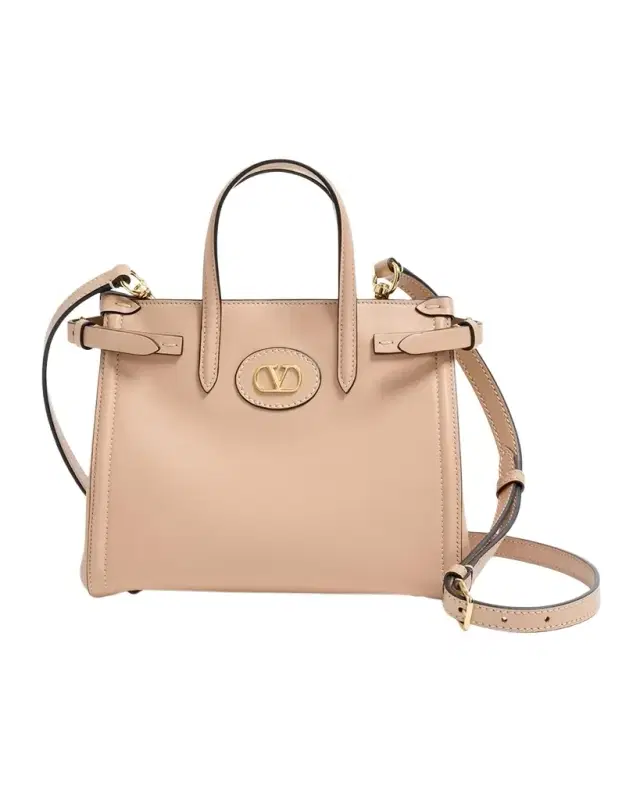 Antibes Small Leather Tote Bag