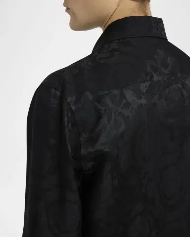 Versace Men's Barocco Jacquard Dress Shirt | Thumbnail 5