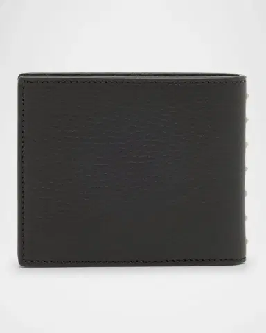 Valentino Garavani Men's Grained Leather Bifold Wallet | Thumbnail 3 Valentino Garavani Men's Grained Leather Bifold Wallet | Thumbnail 3