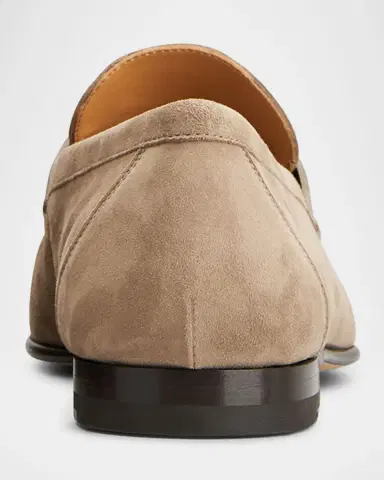 Tod's Men 's Mocassino Suede Penny Loafers | Thumbnail 3 Tod's Men 's Mocassino Suede Penny Loafers | Thumbnail 3